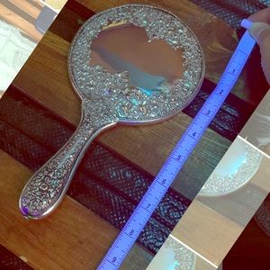 Antique sterling silver hand mirror